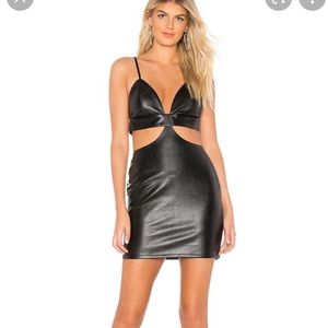 By the Way leather cutout dress from revolve